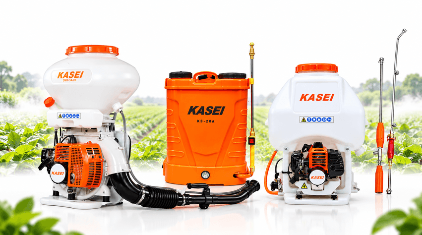 Power sprayer and mist duster equipment used for crop care and protection
